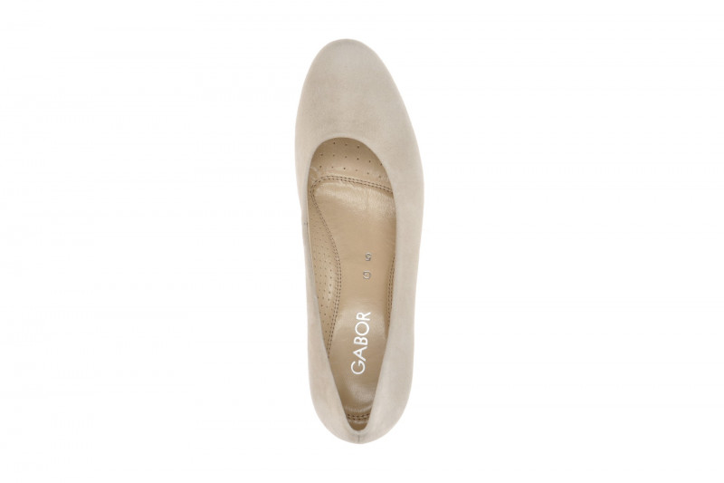 Gabor Pumps beige powder Samt Velour 3027