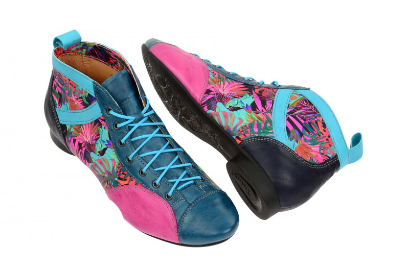 Think Guad Stiefelette blau pink 7-87732-84
