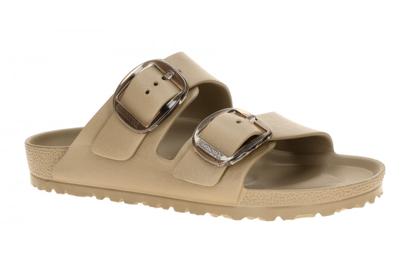 Birkenstock Arizona Big Buckle Pantolette taupe braun SCHMAL EVA