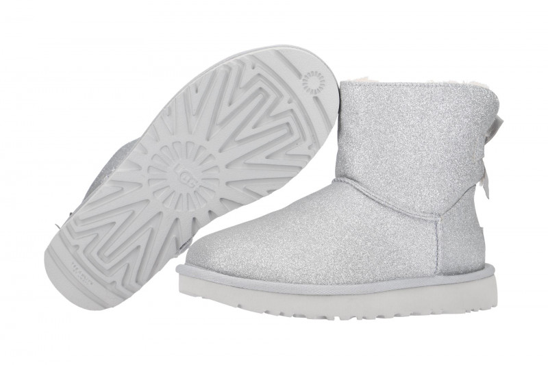 UGG Stiefel silber Mini Bailey Bow Sparkle