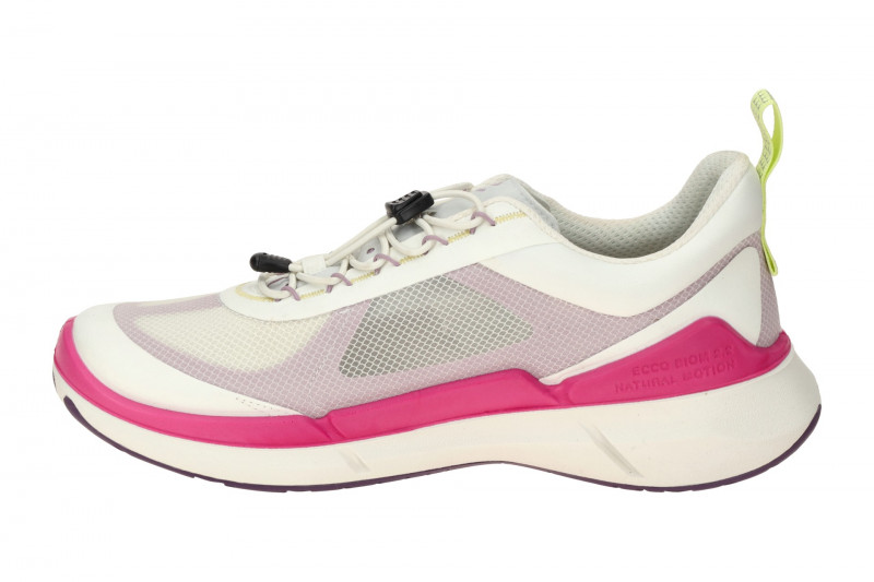 ecco Biom 2.2 Sneaker Schuhe weiß pink Damen Gummizug 830873