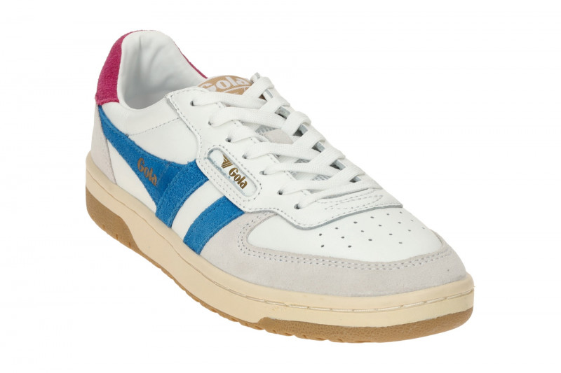 Gola Hawk Schuhe Sneakers weiß blau Damen CLB336