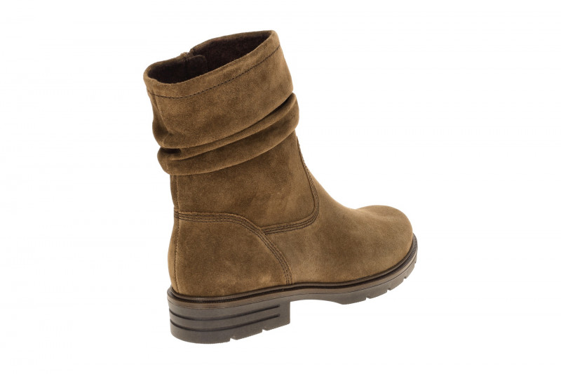 Gabor Stiefel braun Velour gerafft 74.655.18