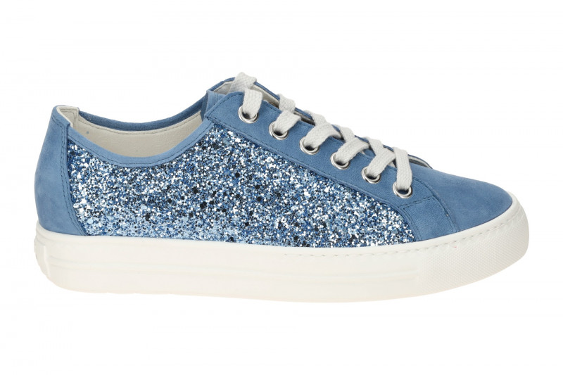 Paul Green 5242 Sneaker Schuhe blau Pailletten
