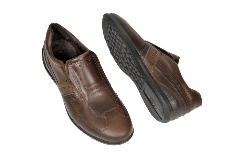 Ecco Chander Slipper in dunkelbraun