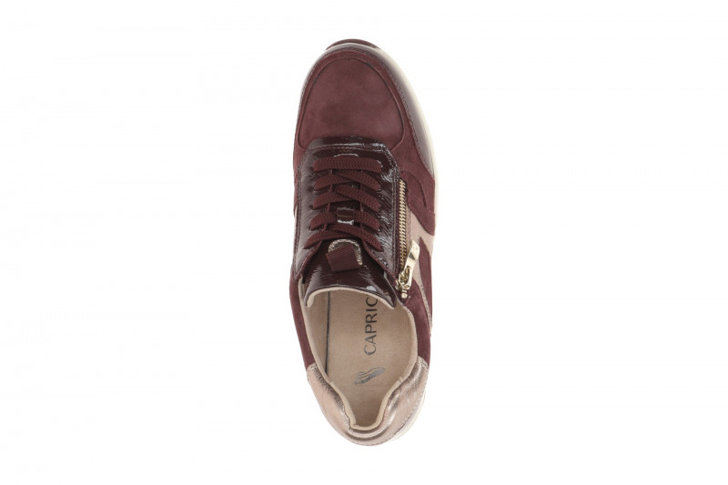 Caprice Schuhe rot bordo Leder Mix H-Weite 23300