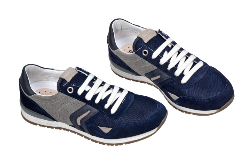 Geox Speed P Schuhe in blau grau Sneakers U32X1P