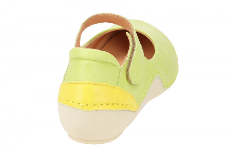 Think Kapsl Ballerina grün gelb Mary-Jane 416