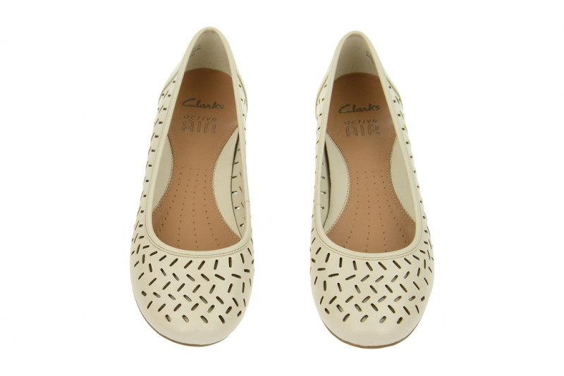 Clarks Ballerinas cotton beige - 20357670