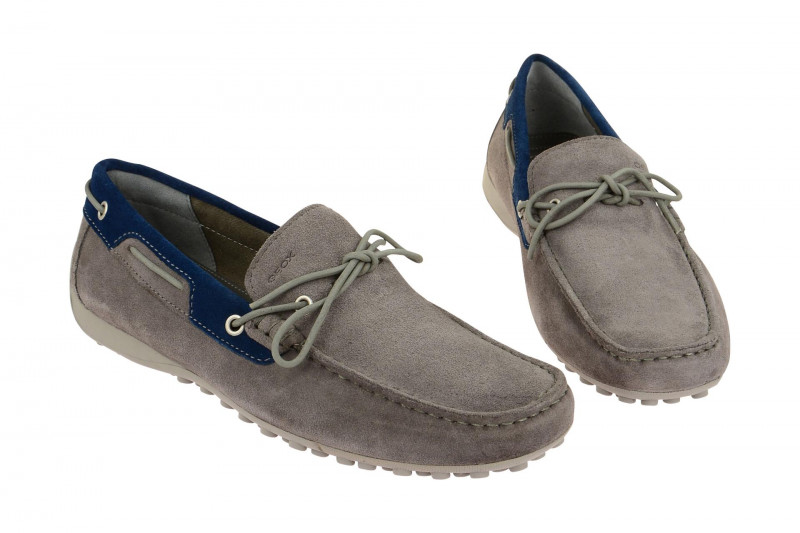 Geox Snake Mokassin Slipper grau U4207I