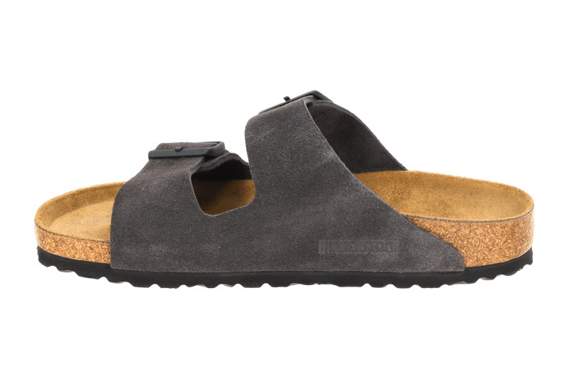 Birkenstock Arizona BS Pantolette dunkelgrau SCHMAL 1028592