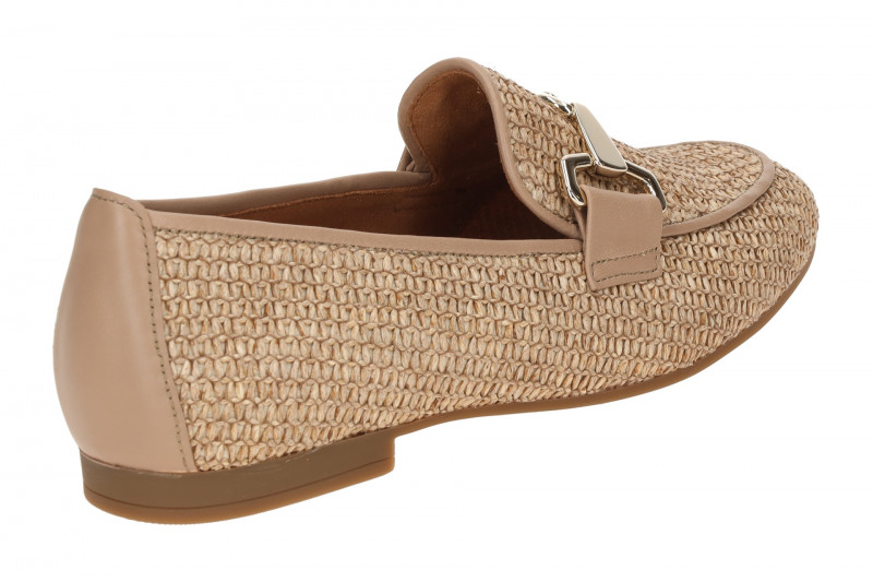 Gabor Slipper Loafer braun sand Bast 85.214.44