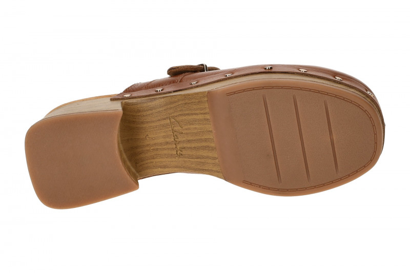 Clarks Sivanne Sun Pantolette braun Plateau Clogs
