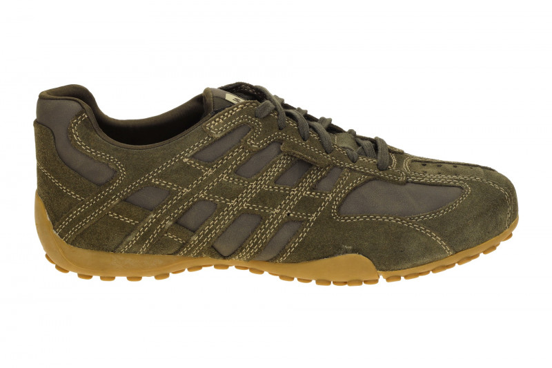 Geox Snake Schuhe grün olive Velour Nubuck U55MNB