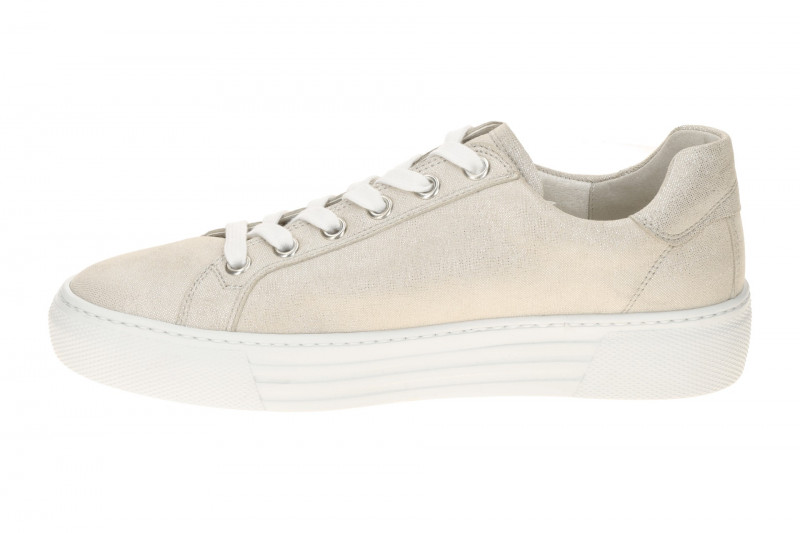 Gabor comfort Sneaker Schuhe grau silber Schimmer 66.465.11