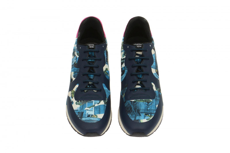 Geox Shahira Designer Schuhe blau print
