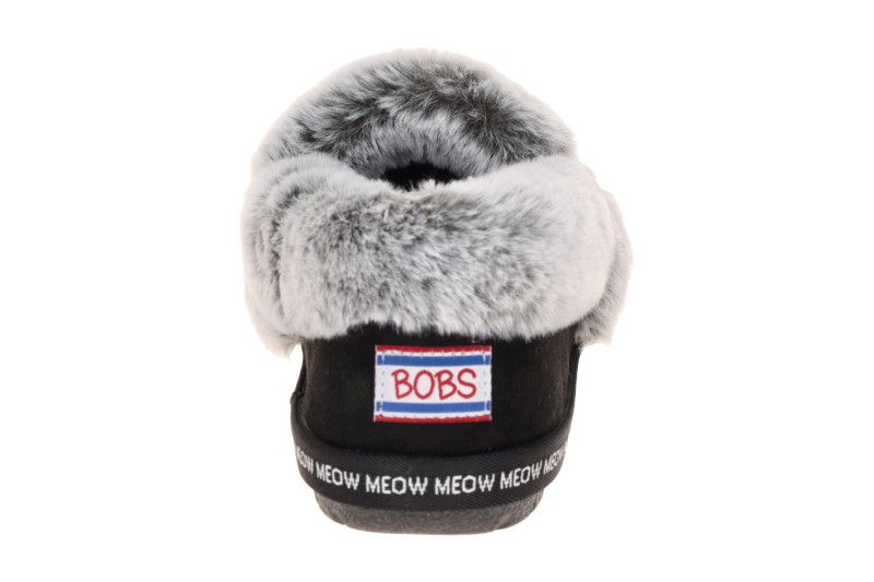 Skechers Meow Pajamas Hausschuhe Slipper schwarz CAT