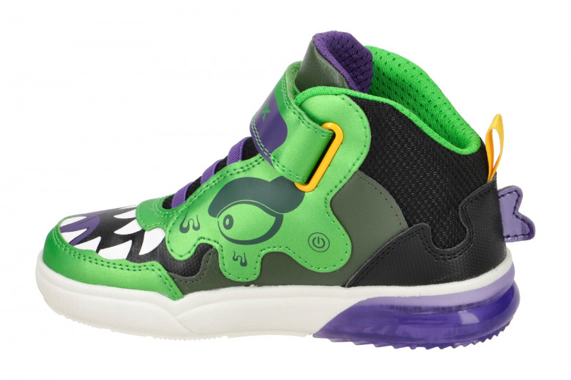 Geox Grayjay Kinder Schuhe grün lila Krokodil J369YA