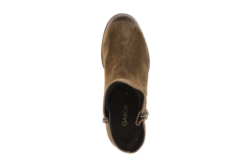 Gabor Stiefelette Ankle Boots braun Velour H-Weite 8064.03.004