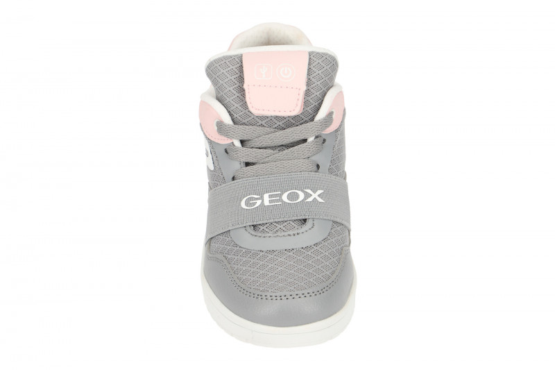 Geox XLED Girl Kinderschuhe grau rosa J928DA