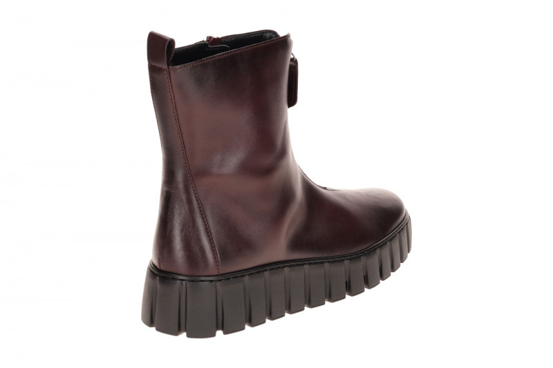 Gabor Plateau Stiefelette rot bordo Front Zip 8016.04.005