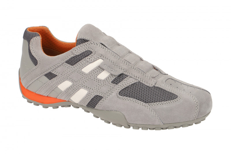 Geox Snake Slipper Schuhe grau orange U4207L
