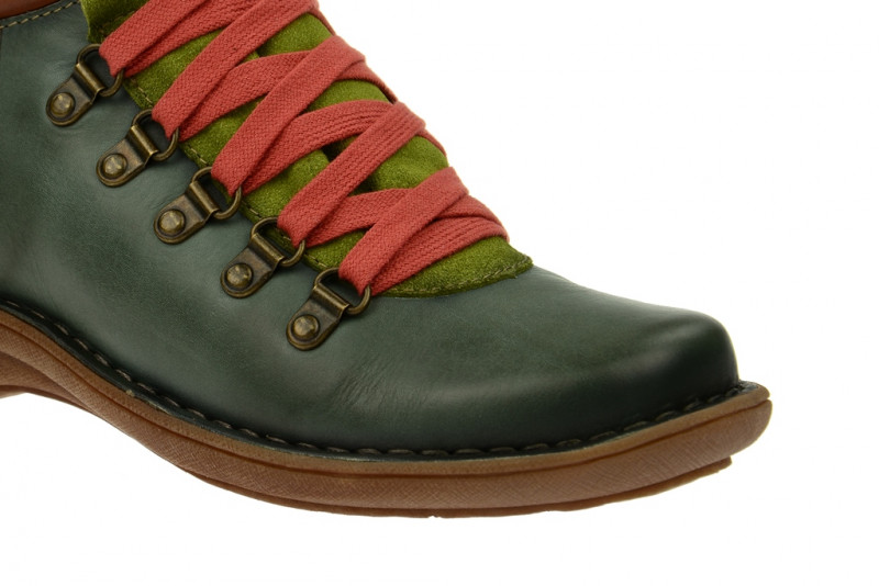 Pikolinos Uruguay Keil Stiefelette grün kombi