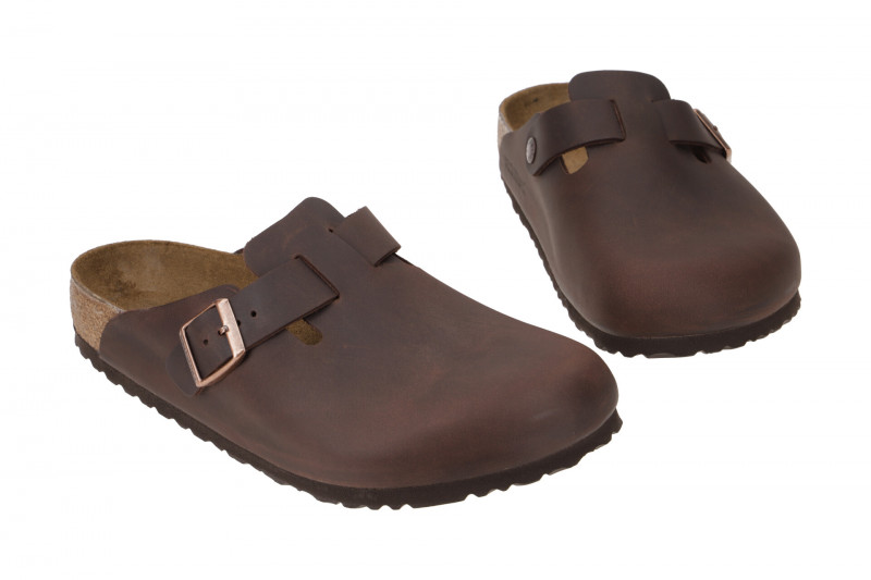 Birkenstock Boston BS Pantolette braun habana Unisex 860131