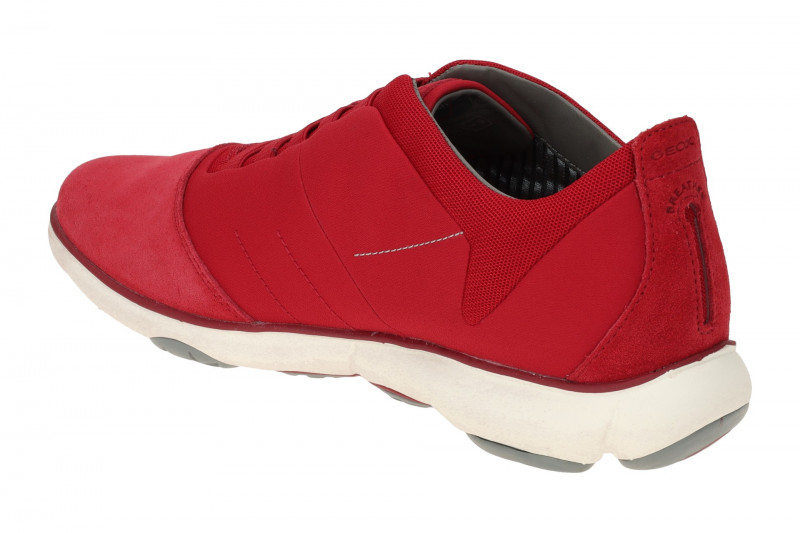 Geox Nebula Schuhe Sneakers rot weiß U52D7B