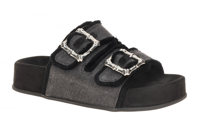 Paul Green Plateau Pantolette schwarz Antik-Look 6221