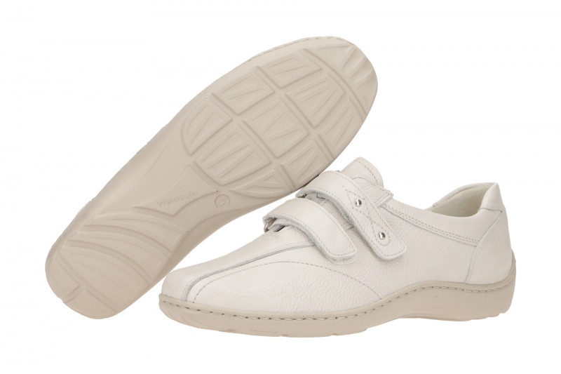 Waldläufer Henni Slipper Damen grau Klett 496301