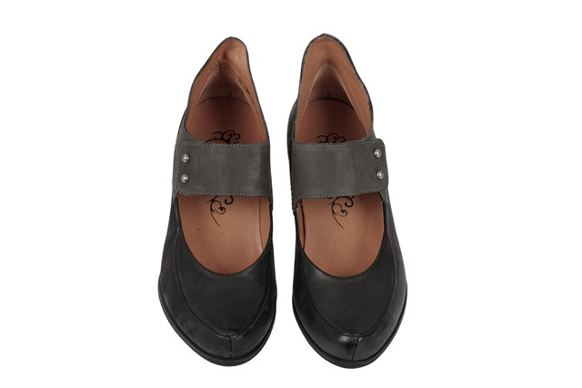 Think Schee Schuhe schwarz grau