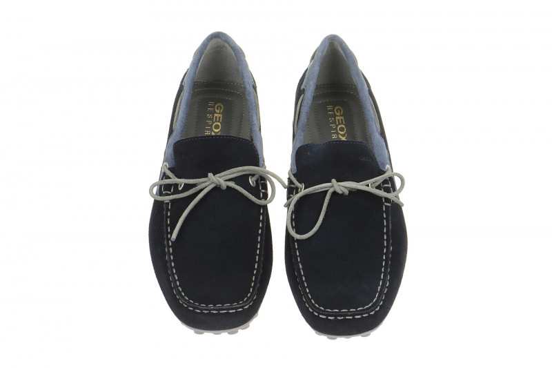 Geox Snake Mokassin Schuhe blau navy U4207I