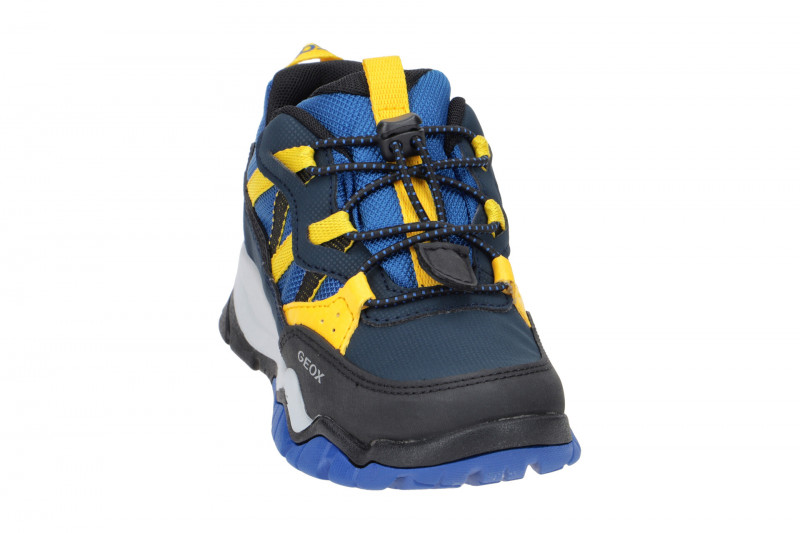 Geox Montrack Kinderschuhe blau gelb Wasserdicht J26HBB