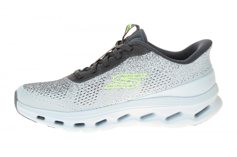 Skechers Go Walk Gliede Step Slipper blau grau SLIP-IN 125124