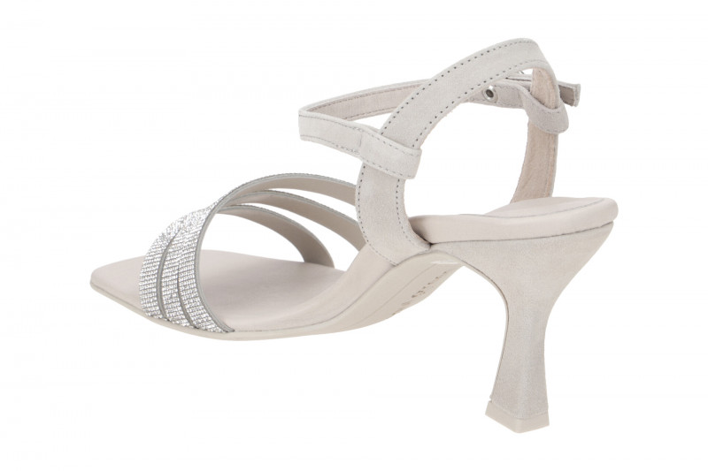Paul Green Riemchen Sandalette grau Glitzer 6058