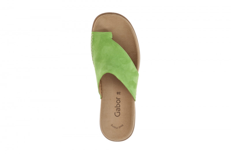 Gabor Zehentrenner Pantolette grün 63.700.19