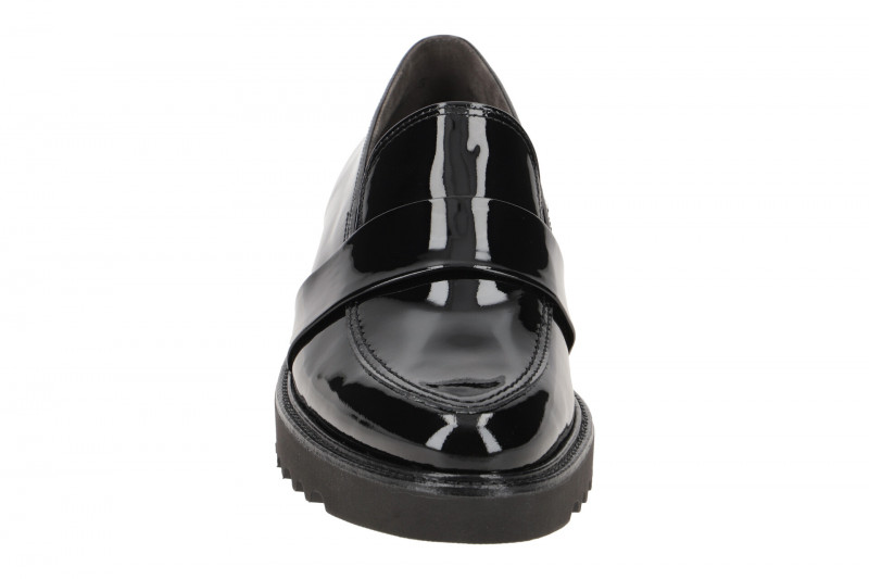 Paul Green Loafer Schuhe Slipper schwarz Lack 1037