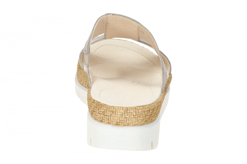 Gabor Glamour Pantoletten grau metallic Glitzer 63.721.62