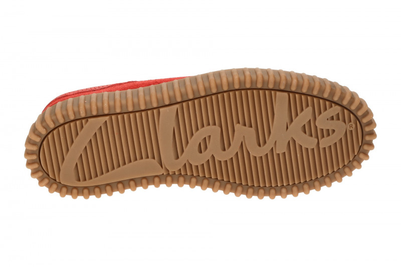 Clarks Torhill Lo Schuhe rot Herren Velour 26180908