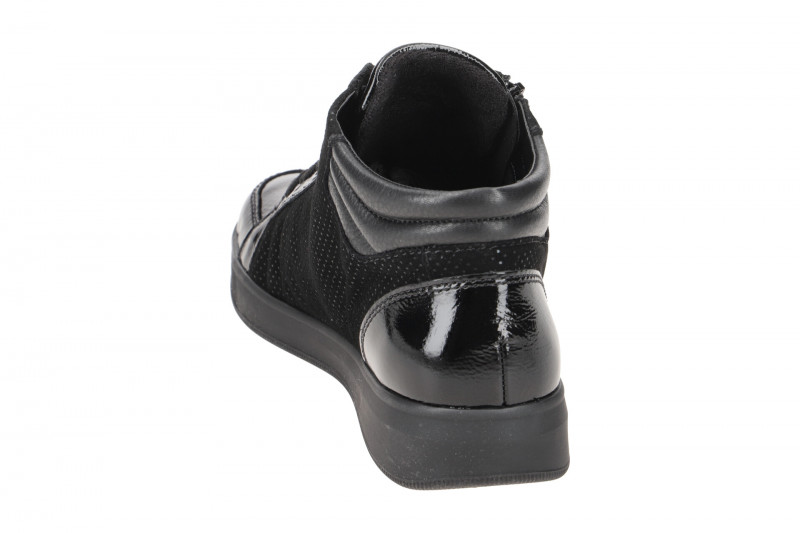 ARA Rom Schuhe Sneaker schwarz Lackpunkte 12-44499