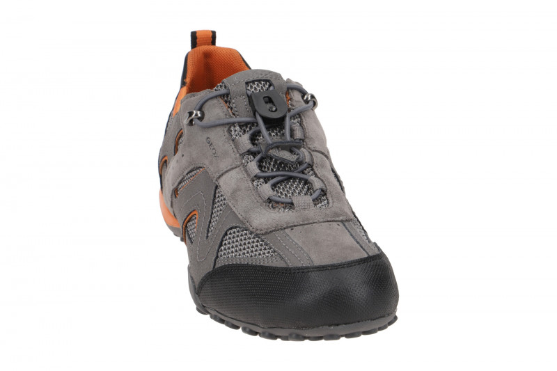 Geox Snake Sneaker Schuhe grau orange U2507B