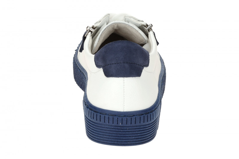 Gabor Schuhe weiß blau Damen Sneakers 63.334.26