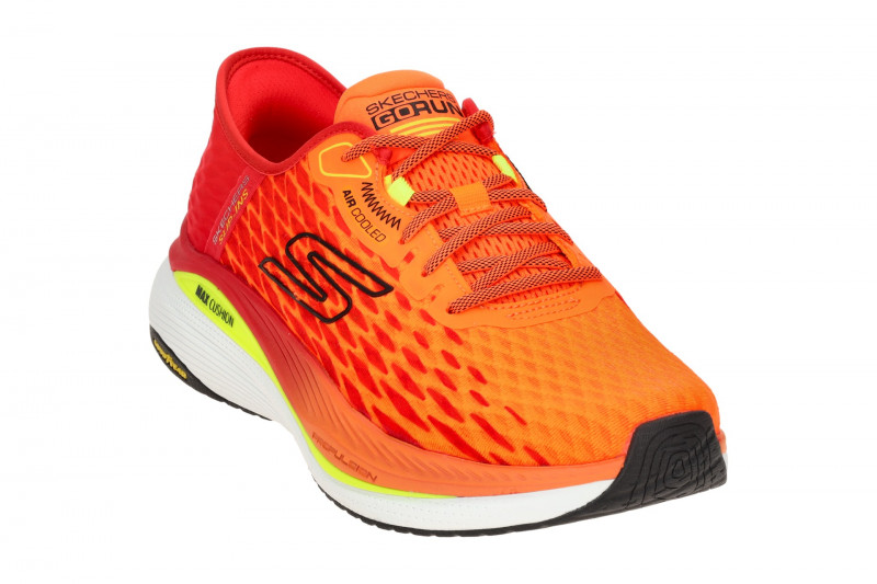 Skechers MAX CUSHIONING Sneakers Schuhe orange rot Slip-Ins 220510