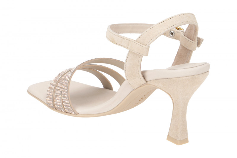 Paul Green Riemchen Sandalette beige Glitzer 6058