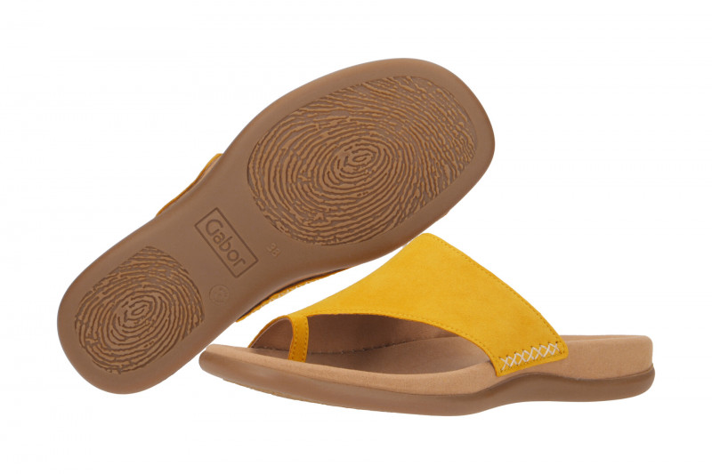 Gabor Zehentrenner Pantolette gelb sun