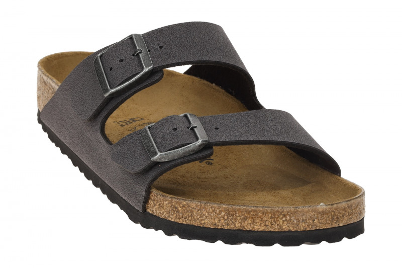Birkenstock Arizona Pantolette grau velvet gray NORMAL-WEIT 1029134