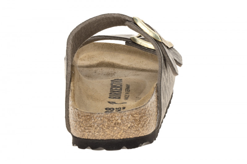 Birkenstock Arizona Pantolette taupe grau Leo SCHMAL 1031941