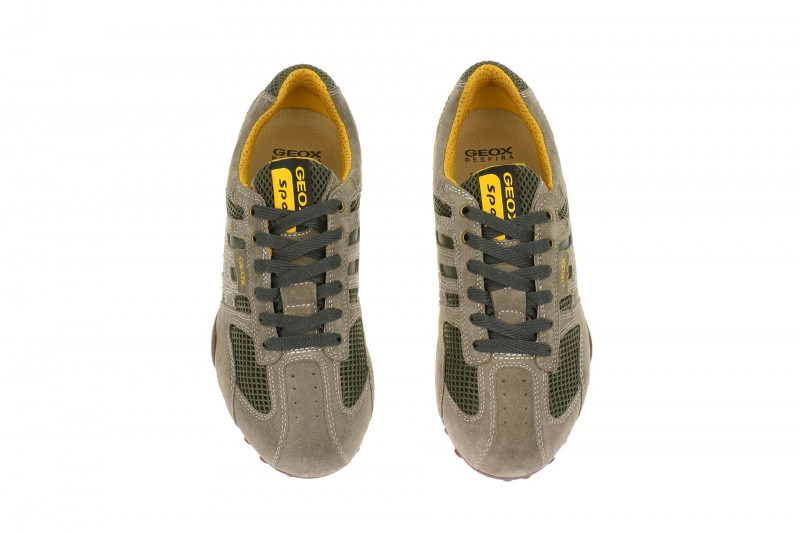 Geox Respira Snake K Sneakers in taupe grün Herrenschuhe