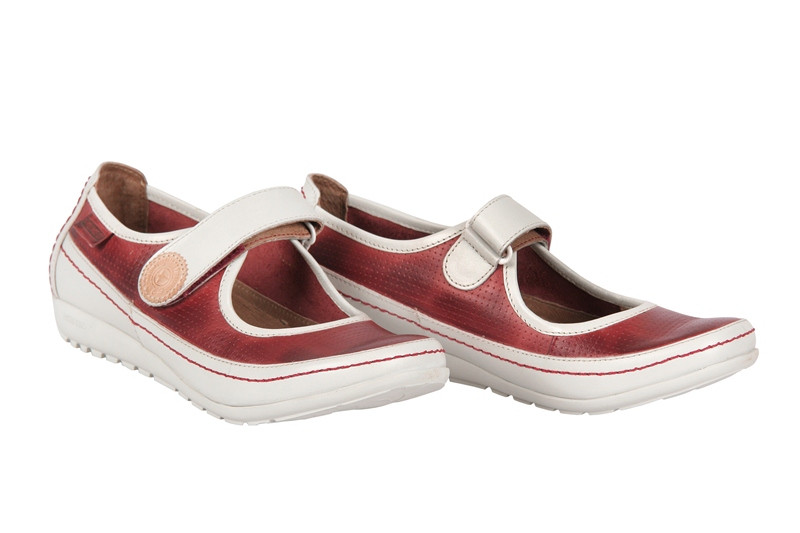 Pikolinos Lisboa Schuhe rot weiß Slipper 767-848LA